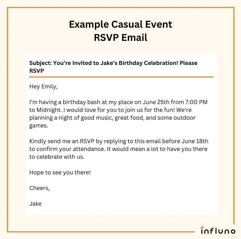 event rsvp confirmation email